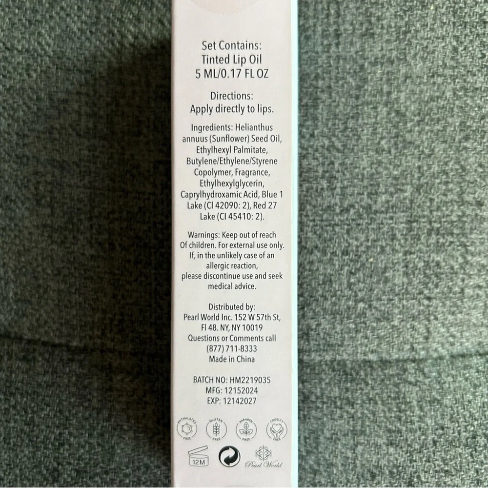 SMILE & SHINE Strawberry Tinted Lip Oil, Sheer Pink, 0.17 fl oz